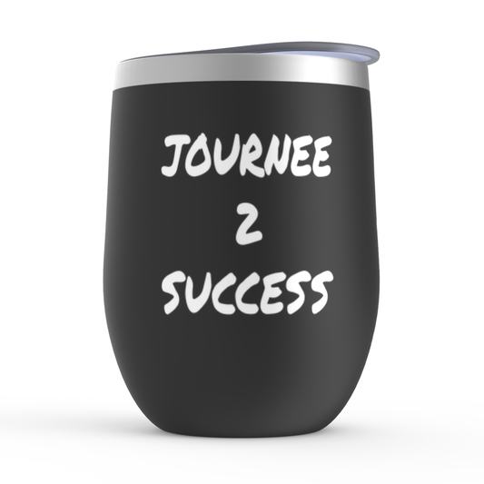 Journee 2 Success White Letters Tumbler